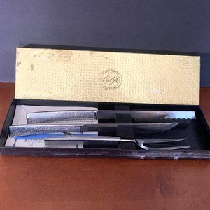 KNIVES - NIB Vintage Carvel Hall 3 Piece set Carving Cutlery Stainless Steel